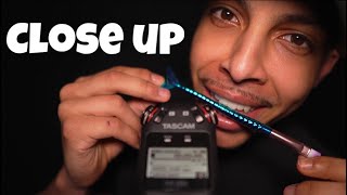 ASMR Close Up Tascam Mouth Sounds Ear To Ear [upl. by Liahus483]