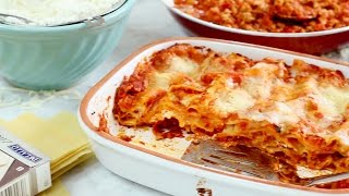 Recipe Classic ThreeCheese Lasagna [upl. by Leveroni777]