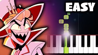 Hells Greatest Dad Hazbin Hotel  EASY Piano Tutorial [upl. by Poland]