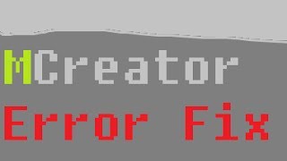 MCreator Error Fix For 152 And UP For ZIP Install [upl. by Rysler79]