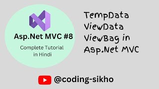 TempData ViewData ViewBag in AspNet MVC  MVC for beginners [upl. by Croft858]