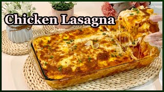 Chicken Lasagna  Chicken Lasagna Recipe  Easy Chicken Lasagna Recipe  by Sobia in the Kitchen [upl. by Neff532]