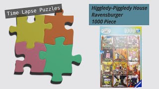 10 HiggledyPiggledy House Puzzle Time Lapse Ravensburger 1000 piece [upl. by Katzen]