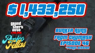 Bunker Runs From Chumash in GTA 5 Episode 46 public session SOLO [upl. by Eirret698]