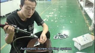 BBA Portable screwdriver machine with screw feeder switch socket screw driving robot [upl. by Haswell516]