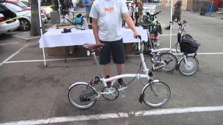 Brompton DemonstratorTitanium 2speed Folding Bike [upl. by Ainafetse816]