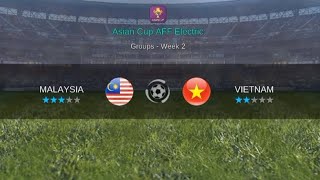 Malaysia VS Vietnam 🇲🇾🇻🇳⚽Group StageMatch 2✨Pro League Soccer GameplayLook Description forscores [upl. by Ayekat623]