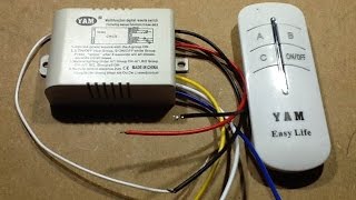 Inside a cheap 3way remote control switch With schematic [upl. by Saidee489]