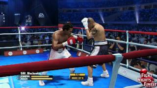 Fight Night Champion Online Match  Sugar Ray Leonard vs Miguel Cotto [upl. by Gorlicki]