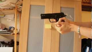 03HK USP 45 KWA Airsoft Test [upl. by Naerb]