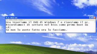 Tutorial Come installare Windows 7 sul proprio pc [upl. by Sibby]