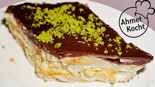 Vanille Pudding mit Biscuit und Schokolade  Ahmet Kocht  kochen  Folge 286 [upl. by Ralyt]