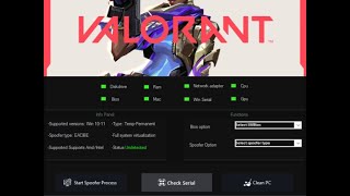 SPOOFER GRÁTIS REMOVENDO BANIMENTO VALORANT  LINK NA BIO [upl. by Punak]
