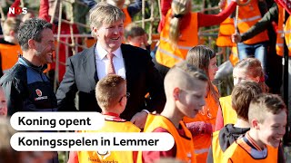 LIVE WillemAlexander opent Koningsspelen in Lemmer [upl. by Alolomo823]