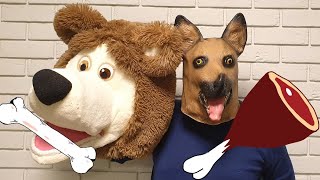 Bear or dog masks comedy videos [upl. by Atram]