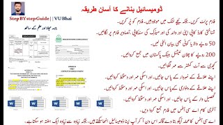 How To Make Domicile in Pakistan  2021 [upl. by Merilyn]