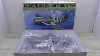 TAMIYA 148 GRUMMAN FM1 WILDCATMARTLET MkⅤ Unboxing [upl. by Zielsdorf356]