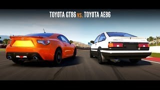 2013 Toyota GT 86 vs Toyota AE86  Forza 5 [upl. by Crompton988]