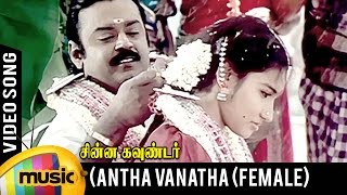 Antha Vanatha Pola Video Song  Female Version  Chinna Gounder Movie  Vijayakanth  Ilayaraja [upl. by Outhe]