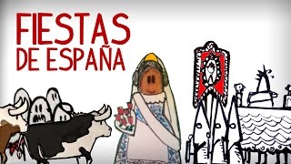 Las fiestas más populares de España cultura española [upl. by Pell]