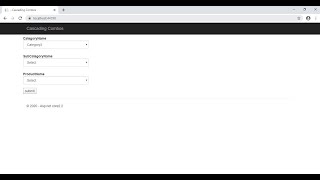 Creating Cascaded DropdownlistComboboxes in ASPNET Core With Database [upl. by Mullen]