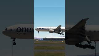 Windy Landing into Cape town aviation aviationlovers boeing777 microsoftflightsimulator 777 [upl. by Photina9]