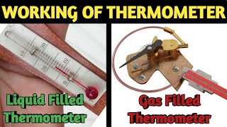 Thermometer  Liquid filled thermometer  Gas filled thermometer  Liquid in Glass Thermometer [upl. by Ingrim]