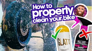 How to clean your motorbike  Featuring biker pal Sam [upl. by Kendy39]