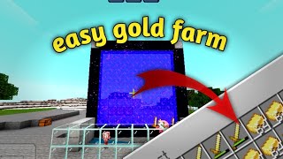 how to build a gold farm in minecraft pocket edition 121viralvideo views vidio [upl. by Mackoff]