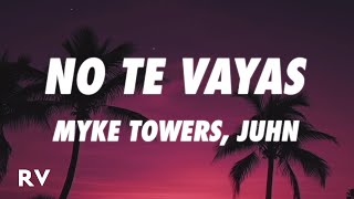 Myke Towers x Juhn  NO TE VAYAS [upl. by Pierro]