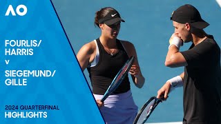 HarrisFourlis v GilleSiegemund Highlights  Australian Open 2024 Quarterfinal [upl. by Ylrebmi]