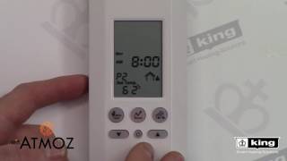 ATMOZ WIFI V20 Thermostat Manual Programming Your Schedule Programming With The Buttons [upl. by Ellohcin308]