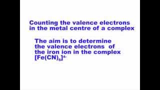 Number of valence electrons in metal ion in a complex [upl. by Yim]