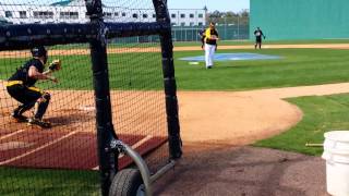 Reese McGuire Pittsburgh Pirates Catcher Drills [upl. by Lynea]