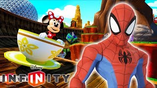 Spiderman Uomo Ragno  Gioco di Macchine da Corsa in Italiano  Disney Infinity 30 PS4 [upl. by Nomsed]