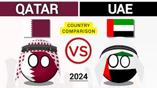 UAE vs Qatar  Country Comparison 2024 [upl. by Neehar]