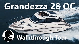 Grandezza 28 OC  Boat Walkthrough Video Tour [upl. by Farny236]