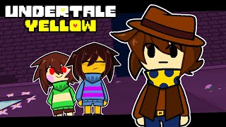 Frisk and Chara hangs with Clover  Undertale Yellow Animation [upl. by Hanley]