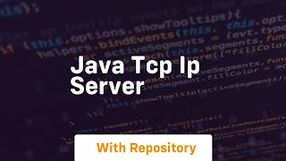 java tcp ip server [upl. by Iveson971]