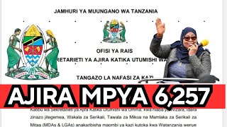 NAFASI 6257 ZA KAZI TAHASISI MABALI MBALI MCHINIAJIRA MPYA 6257 [upl. by Rother566]