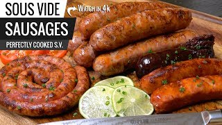 Sous Vide SAUSAGES Perfection  How to COOK SAUSAGE sous vide [upl. by Wilone425]