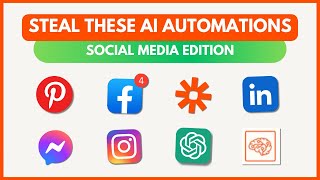 Zapier automation EXAMPLES for your social media with AI [upl. by Jansen791]