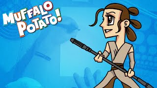 How to Draw REY from STAR WARS with Muffalo Potato [upl. by Adrienne666]