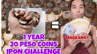 1 YEAR 20 PESO COINS IPON CHALLENGE  MAGKANO  BTSA [upl. by Rosena]