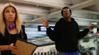 Crazy Racist Goes Ballistic Begging for Money in Powell St BART Station 4K UHD [upl. by Canice]