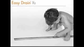 Linear shower drain  Easy Drain Xs  Design Video English [upl. by Brynn797]