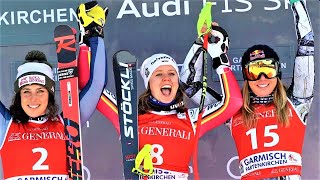 FIS Alpine Ski World Cup  Womens Downhill  GarmischPartenkirchen GER  2020 [upl. by Cory]