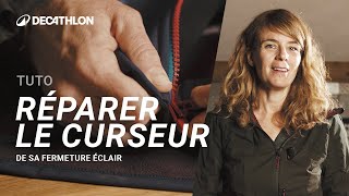 TUTO  Comment réparer un curseur de fermeture éclair  ✂️ I Decathlon [upl. by Arreis]