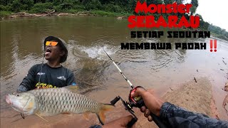 NEW PERSONAL RECORD ‼️ popper hasamu disedut BADONG SEBARAUHAMPALA topwater [upl. by Einwat]