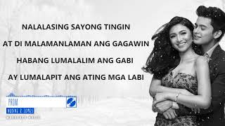 James Reid amp Nadine Lustre  Prom Never Not Love You OST Official Lyrics Video [upl. by Gisser]